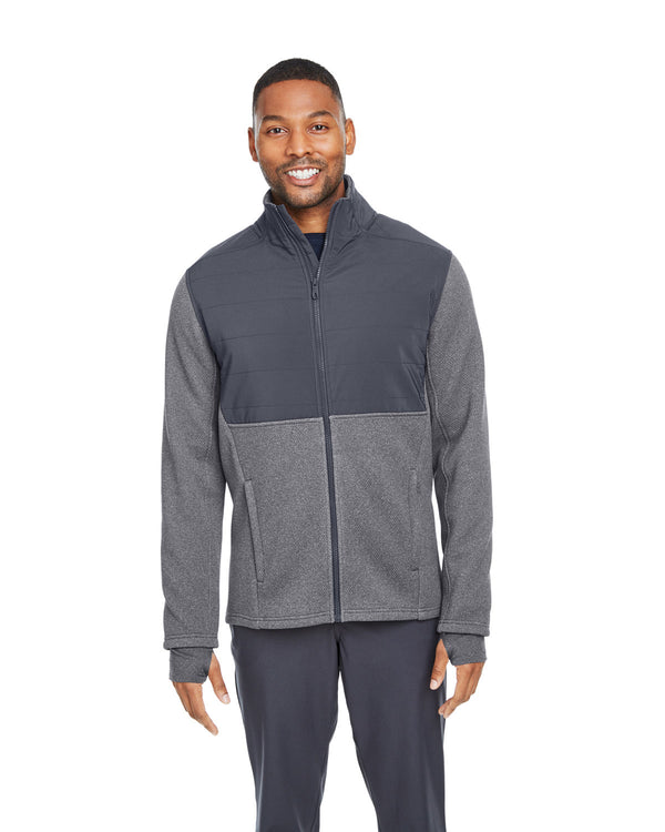 mens pursuit jacket BLACK HTHR/ POL