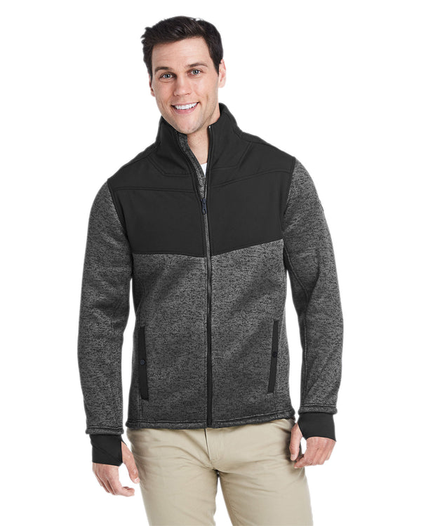 mens passage sweater jacket POLAR POWDR/ BLK