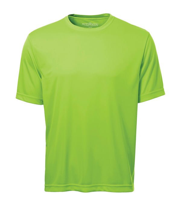 Lime Shock Adult Pro Team Poly Short Sleeve T-shirt
