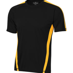 Black/Gold Adult Poly Soccer/Baseball Team Jersey