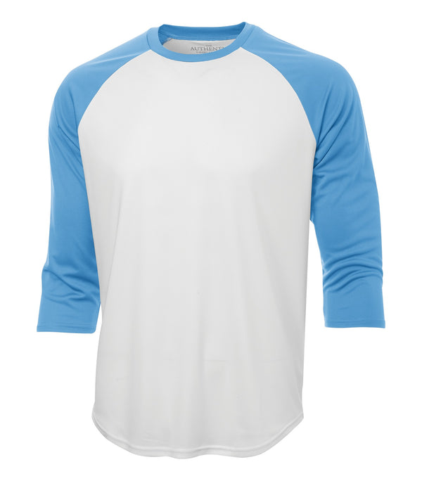 White/Carolina Blue Baseball Jersey