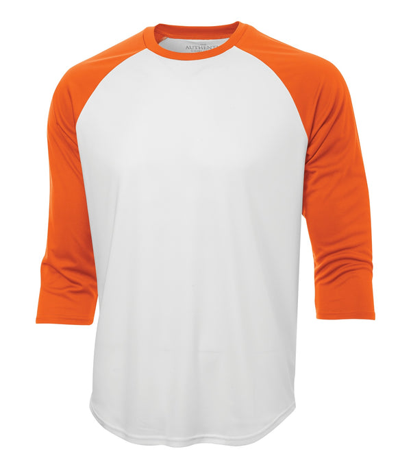 White/Deep orange Baseball Jersey