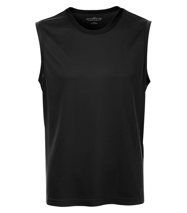 Black Adult Pro Team 100% Poly Sleeveless T-Shirt