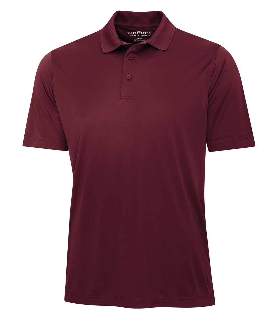 Maroon Adult Performance Poly Golf Shirt