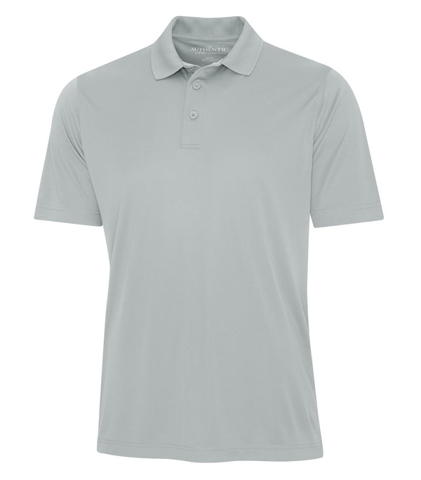 Silver Adult Performance Poly Golf Shirt