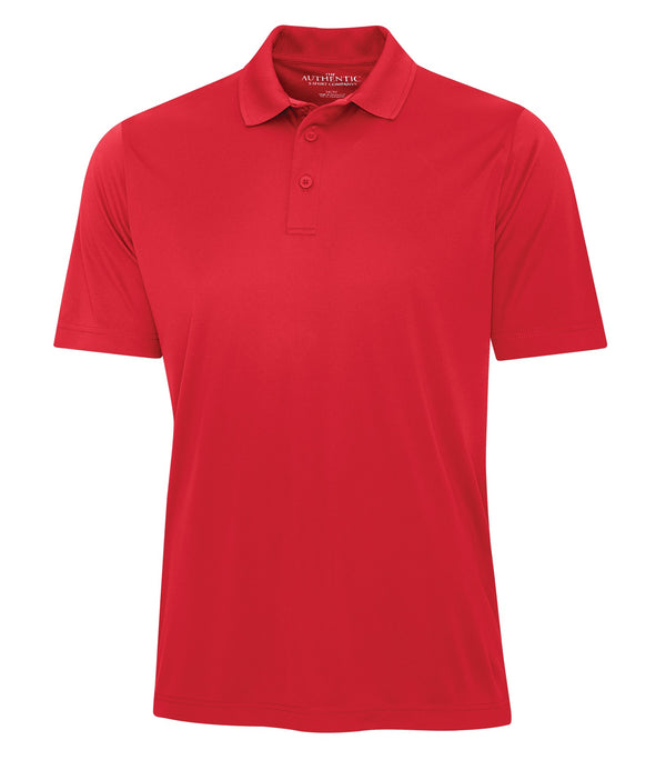 True Red Adult Performance Poly Golf Shirt