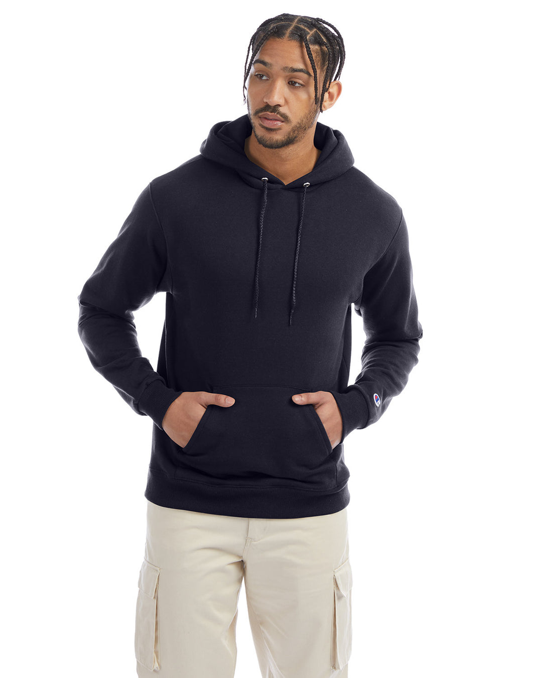 adult powerblend pullover hooded sweatshirt NAVY