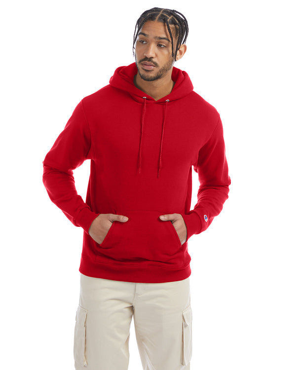 adult powerblend pullover hooded sweatshirt SCARLET