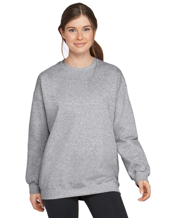 adult softstyle fleece crew sweatshirt RS SPORT GREY