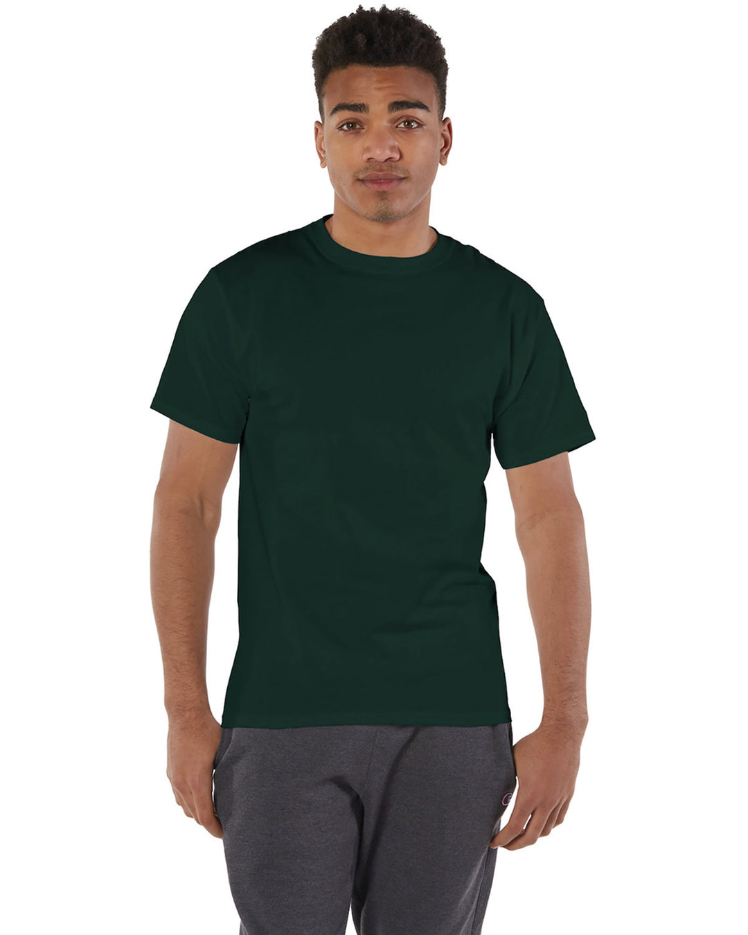 adult 6 oz short sleeve t shirt DARK GREEN