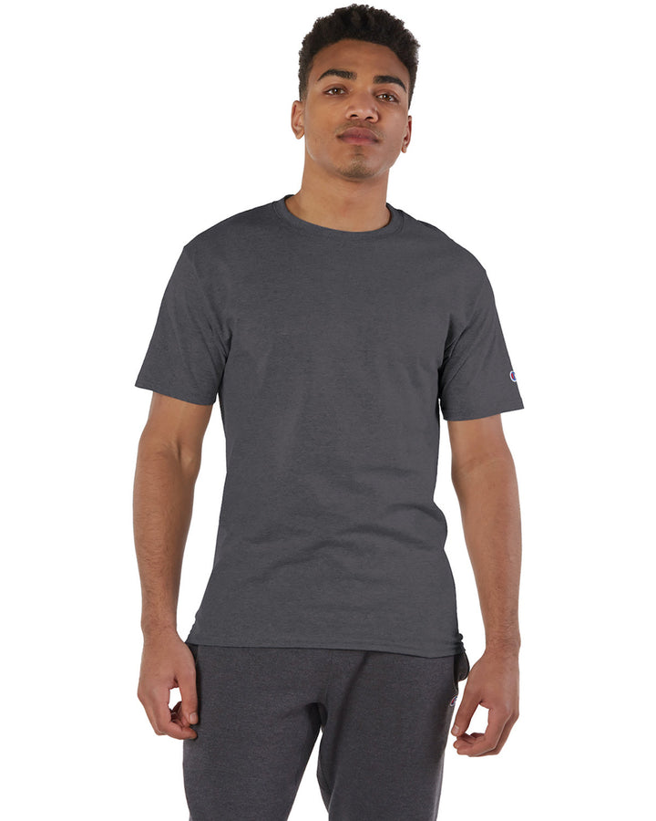 adult 6 oz short sleeve t shirt CHARCOAL HEATHER