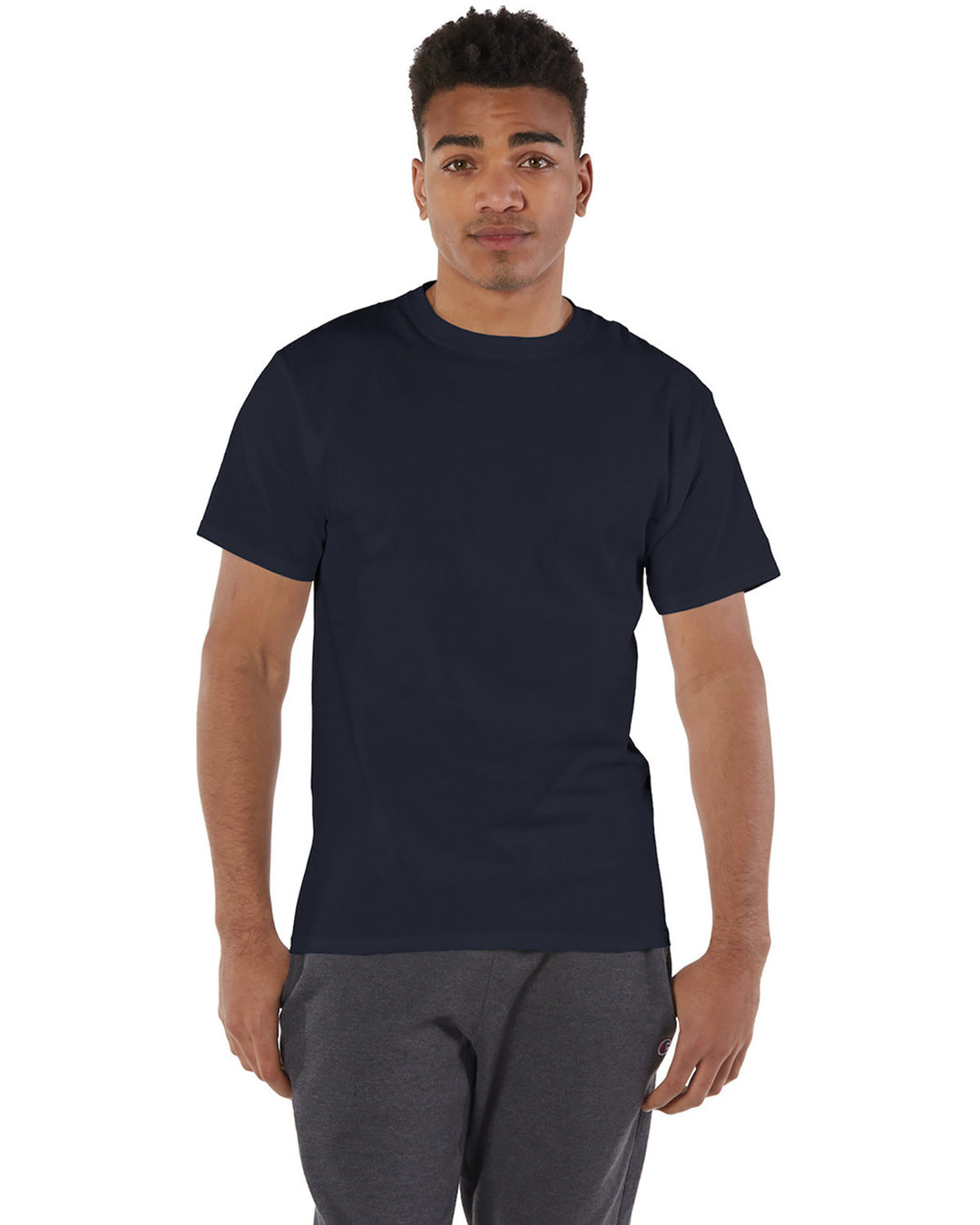 adult 6 oz short sleeve t shirt BLACK