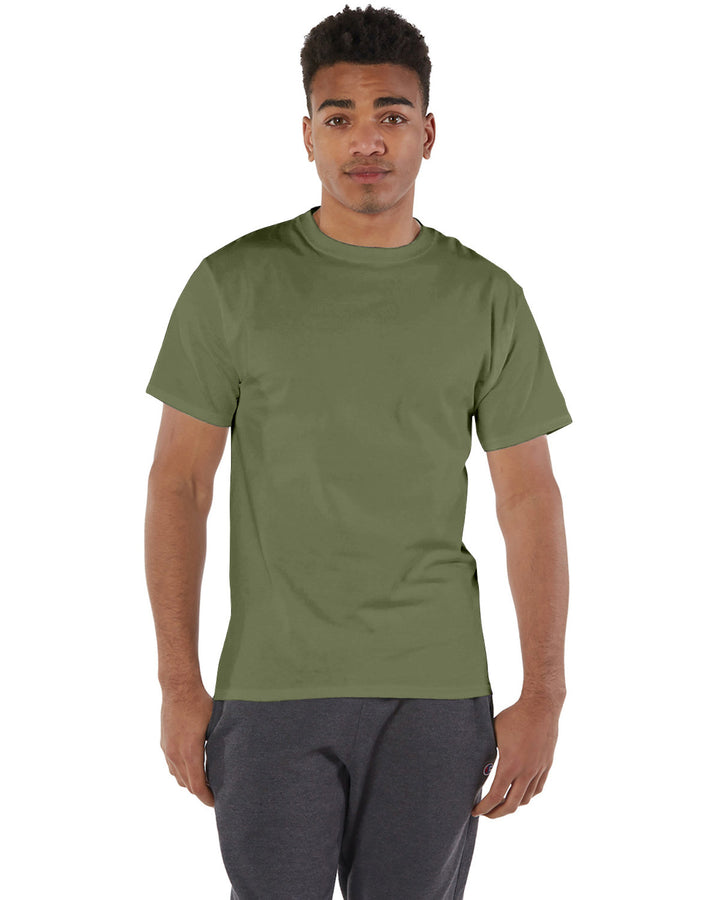 adult 6 oz short sleeve t shirt OATMEAL HEATHER