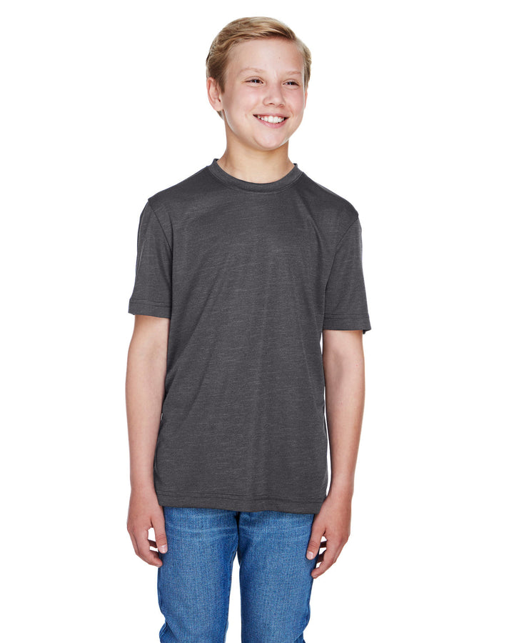 youth sonic heather performance t shirt DK GREY HEATHER