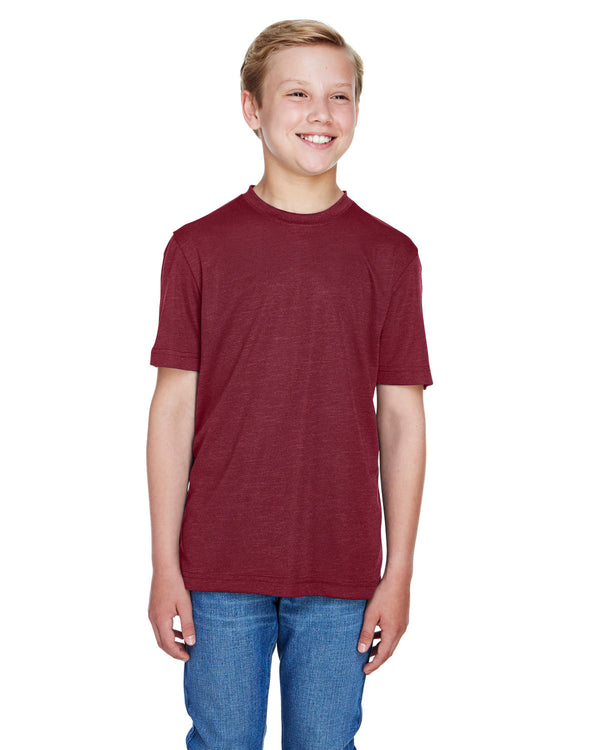 youth sonic heather performance t shirt SP MAROON HTHR