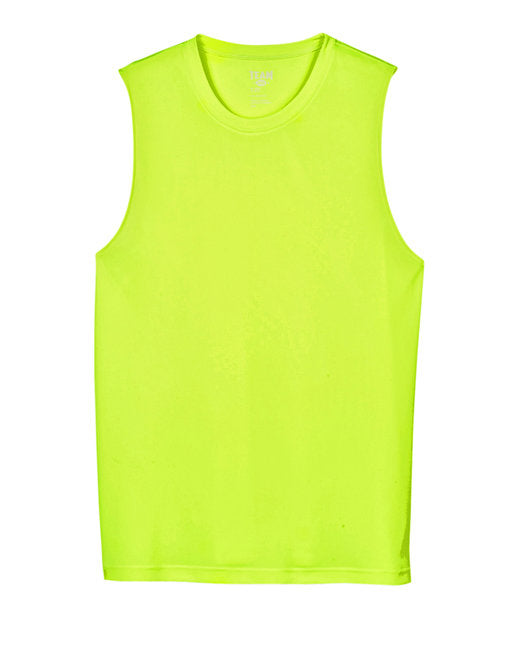 Safety Yellow Adult Performance Muscle T-Shirt