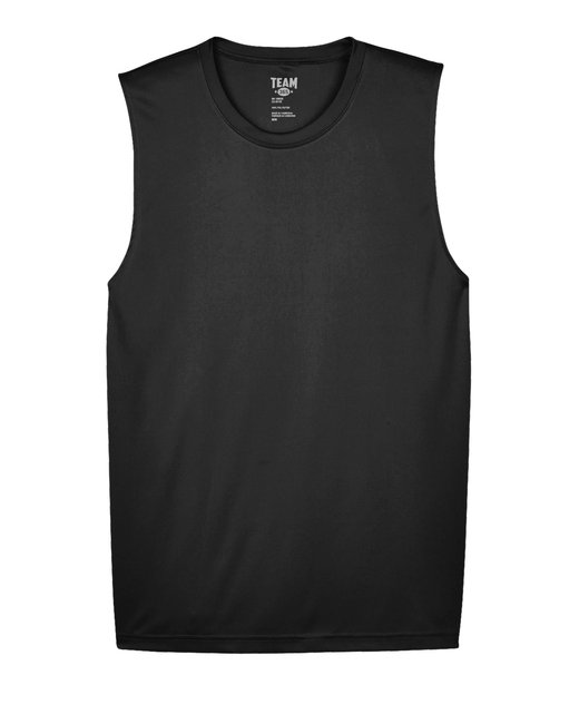 Black Adult Performance Muscle T-Shirt