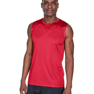 Sport Red Adult Performance Muscle T-Shirt