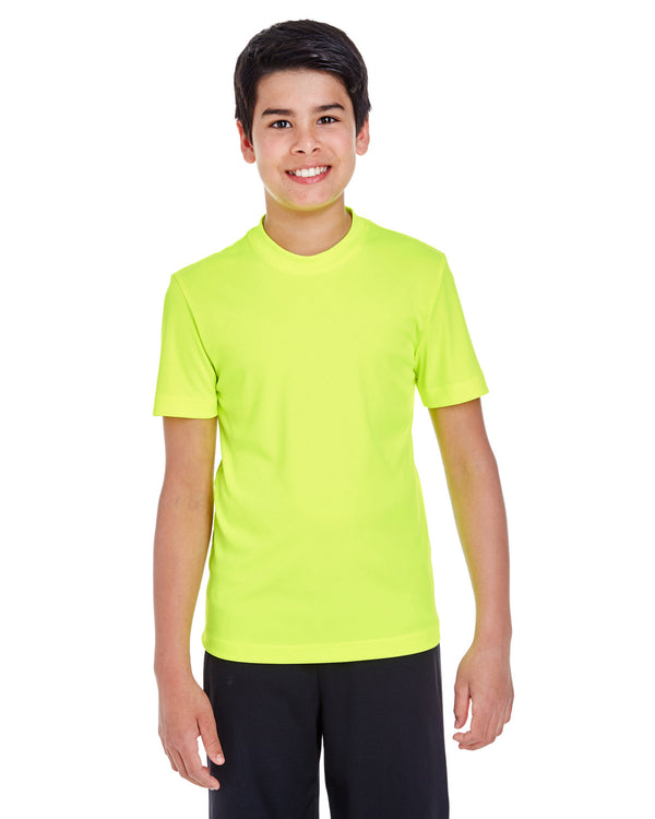 youth zone performance t shirt SAFETY YELLOW