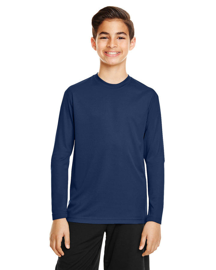 youth zone performance long sleeve t shirt SPORT DARK NAVY