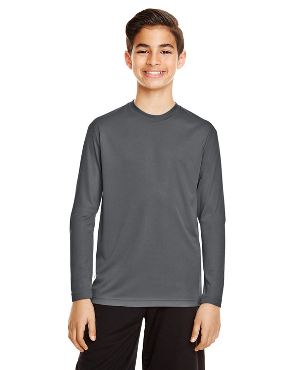 youth zone performance long sleeve t shirt SPORT GRAPHITE