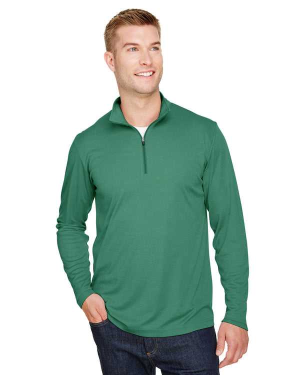 mens zone sonic heather performance quarter zip SP FOREST HTHR