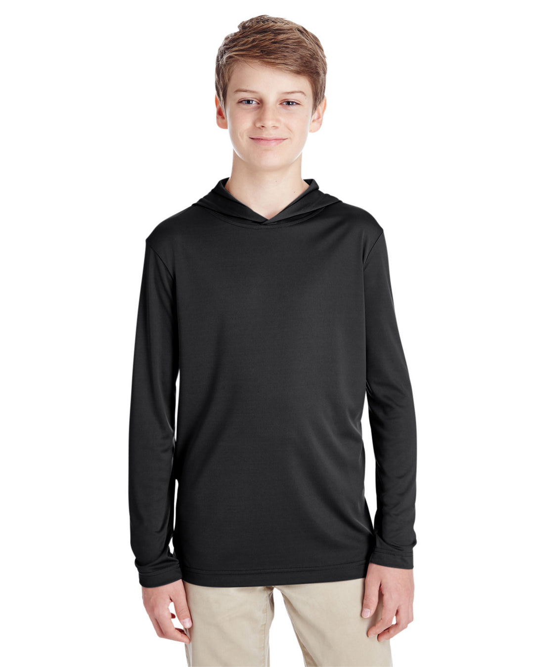 youth zone performance hoodie BLACK