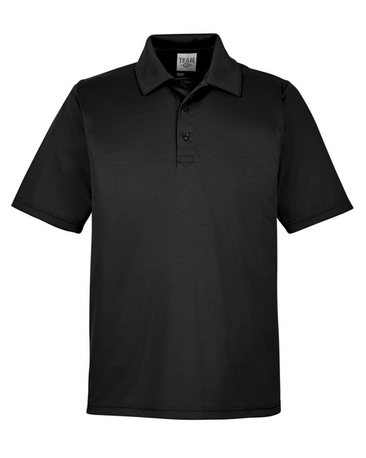 Black Mens Poly Golf Shirt