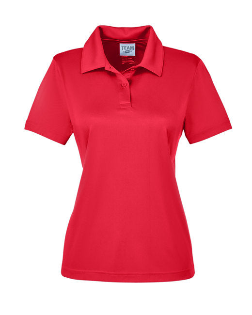 Sport Red Ladies Poly Golf Shirt