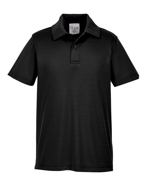 Black Youth Poly Golf Shirt