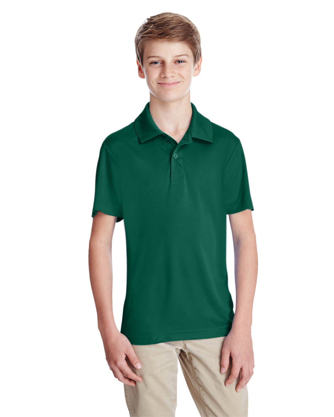 youth zone performance polo BLACK