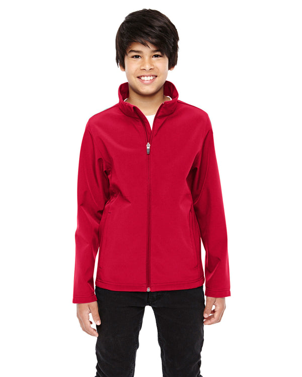 youth leader soft shell jacket SPORT RED