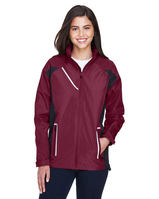 Sport Maroon Ladies Lightweight Waterproof Jacket