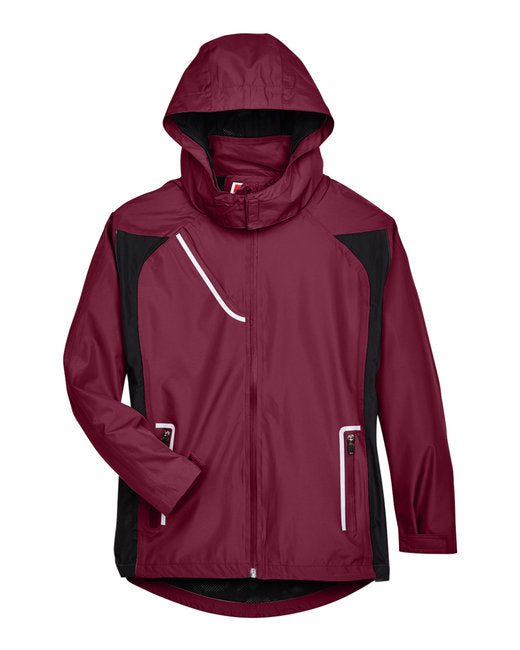 Sport Maroon Ladies Lightweight Waterproof Jacket