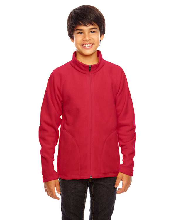 youth campus microfleece jacket SPORT RED