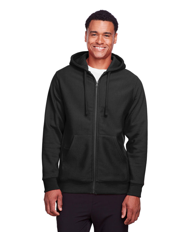 mens zone hydrosport heavyweight full zip hooded sweatshirt BLACK
